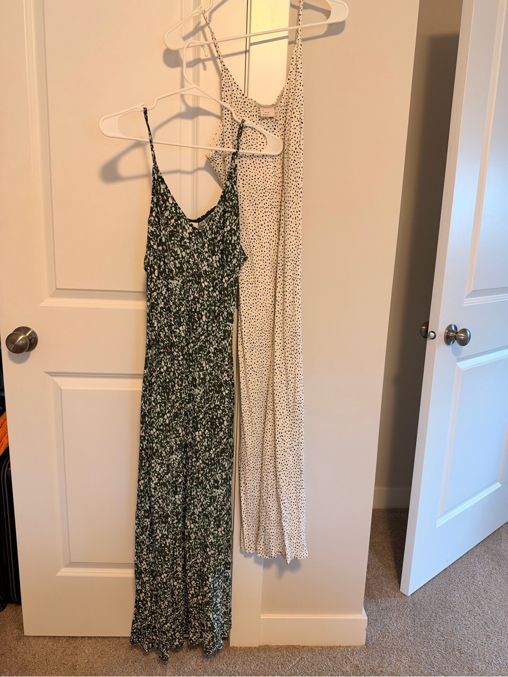 a new day Green Floral Spaghetti-Strap Maxi Dress
